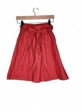 Vintage Red Polka Dot Cotton Skirt Size M